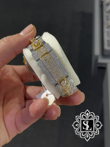 Reloj de Moda para Hombre con Diamantes de Cuarzo y Aleación de Acero Inoxidable de 43 mm, Suministro Directo de Fábrica, Esfera de Cristal, Resistente al Agua 30 m, Estilo Hip-Hop - Product Image 2