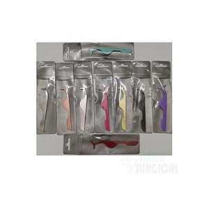 A + Wholesale Custom Logo Lash <b>Applicator</b> Private Label Stainless Steel False <b>Eyelash</b> Tweezers by Hasni Surgical CE ISO Approved - Product Image 3
