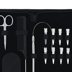 Outils et kits professionnels en acier inoxydable pour extensions de cheveux, perruques en dentelle, état neuf, style tendance, vente chaude, kit d'outils pour extensions de cheveux à bandes adhésives - Product Image 4