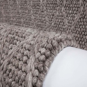Handcrafted Cotton Trellis Rug Rectangle White Scandinavian Style Flatweave Non-Slip Backing Living Room Use - Product Image 5