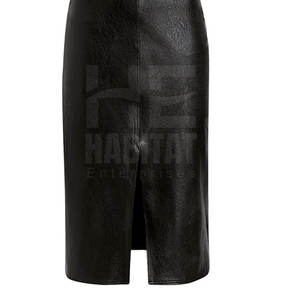 Vestido de Cuero Genuino Elegante para Mujer, Precio al por Mayor, Material de Alta Calidad, Perfecto para Oficina y Fiesta - Product Image 5