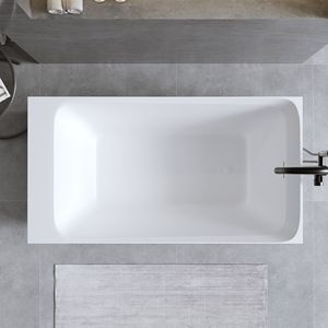 Vasca da Bagno Freestanding in Solid Surface Bianco Opaco 51FT - Product Image 4