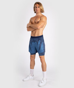 Custom 2-in-1 MMA Shorts <b>Men</b> Muay Thai Fight Shorts Breathable Quick Dry Grappling Training Gym Fitness Running Sports <b>Trunks</b> - Product Image 2