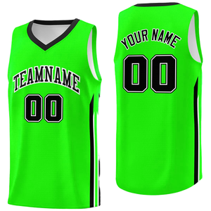 Designer Club Team Green Basketball Jersey Polyester Quick Dry Breathable Basketball Shirt With Numbers and Name for Unisex - Product Image 1
