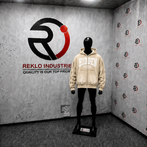 Sudadera con Capucha Beige Extra Grande PREMIUM HIDDEN TRUTH, Sudadera de Algodón PREMIUM Estilo Urbano, Sudadera de Moda Urbana para Hombre, Sudadera Clásica con Estampado Gráfico - Product Image 3