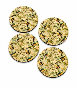 Premium Quality MDF Enamel <b>Coaster</b> <b>Set</b> With Colorful Hand Painted Design For Modern Home And Office Decor - Product Image 1