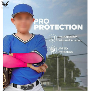 Mangas Protectoras para Brazos Unisex de Poliéster/Spandex, Color Rosa Sólido, Nueva Llegada, Calidad Premium, Transpirables, de Secado Rápido y Ligeras - Product Image 5