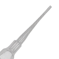 牙科根尖挺拔器 # 301 直型 5.00 毫米小尖头不锈钢拔牙口腔手术器械和牙科工具