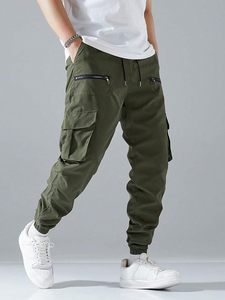 Ropa para Hombre |   Pantalón Cargo de Algodón |   Pantalón con Cintura Ajustable con Cordón - Product Image 2