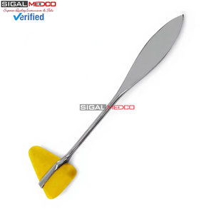 Marteau de réflexes Taylor jaune de 7,5 pouces, instrument médical chirurgical en acier inoxydable de qualité allemande pour diagnostic neurologique - Product Image 4