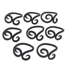 Superbe anneau de serviette en métal de qualité supérieure, rond, plaqué argent, le plus vendu - Product Image 2
