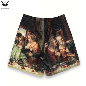 Shorts de sport décontractés respirants en maille de haute qualité pour hommes, avec poches, tendance été, prix de gros, séchage rapide - Product Image 2