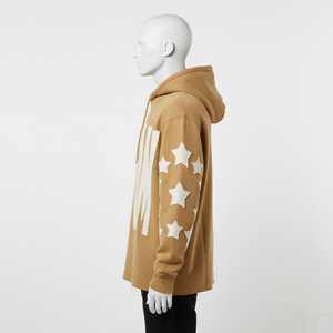 Sweat à capuche oversize de haute qualité en polyester/coton, uni, personnalisé, avec fermeture éclair, pour l'automne - Product Image 4