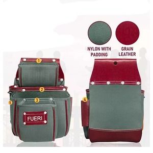 OEM Service Latest Design Reusable Leather <b>Tool</b> <b>Bag</b> / Top Quality Customized Logo Genuine Leather <b>Tool</b> <b>Bag</b> - Product Image 3