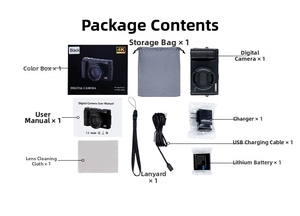 Dlc dc101l कॉम्पैक्ट 4K डिजिटल कैमरा आदर्श उपहार छात्रों के लिए 48MP अल्ट्रा एचडी सेल्फी कैमरा आदर्श उपहार - Product Image 5