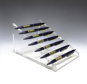 Support de présentation promotionnel en acrylique pour stylos, support de stylos transparent de luxe personnalisé, support de stylos sur mesure - Product Image 1