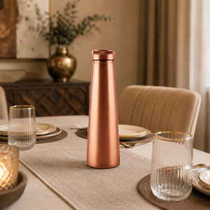 Pure Copper Drinking Water Bottle | 100% Copper Leakproof Durable Ayurvedic Health Storage Bottle Eco Friendly Metal <b>Drinkware</b> - Product Image 3