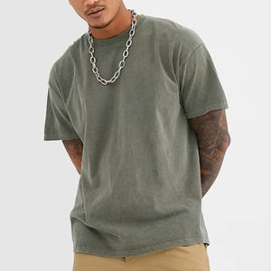 T-shirts Homme Grande Taille Effet Délavé Acide HSI OEM Tendance 2026 – Vente en Gros, Personnalisation Logo, Coton Fabriqué au Pakistan - Product Image 4