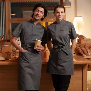 Uniforme de camarero para hotel y restaurante, ropa de trabajo para personal de servicio, hostelería, para comedor, recepción, panadería y cafetería - Product Image 3