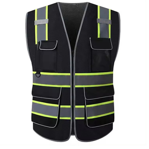 Veste de sécurité réfléchissante haute visibilité pour moto, travaux de construction et sécurité personnelle - Product Image 2