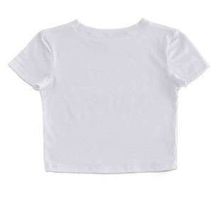 ผู้ผลิต OEM ขายส่งเสื้อครอปเด็กผู้หญิงคุณภาพสูง ผ้าฝ้าย ลายกราฟิกทันสมัย สำหรับเด็กผู้หญิง เสื้อยืดคอกลมแขนสั้นสำหรับฤดูร้อน - Product Image 6