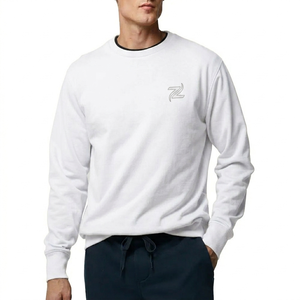 Sudadera para Hombre, Lisa, Básica, Cuello Redondo, Uso Diario, Algodón Suave, Cómoda, Duradera, Informal - Product Image 3