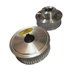 25T S5M HTD HIGH TORQUE DRIVE S5M SUPER TORQUE TOOTHED TIMING BELT <b>PULLEY</b> FLANGE FITTED CUSTOMISED <b>PULLEY</b> BELT <b>PULLEY</b> WITH HUB - Product Image 1