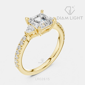 1.50CT Asscher Cut Wedding <b>Ring</b> Fine Jewelry IGI Certified 14KT White Gold Lab Grown Diamond Engagement <b>Ring</b> - Product Image 6