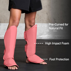 Espinilleras de Alta Calidad y Cómodas para Entrenamiento, para Hombres y Mujeres, con Impresión de Logotipo Personalizado, Material de Cuero Lavable para Adultos, Protectoras - Product Image 5