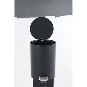 Cestino per Rifiuti Rotondo da 5L con Pedale, in Acciaio Inossidabile, con Secchio Interno Rimovibile per Uso in Bagno - Product Image 3