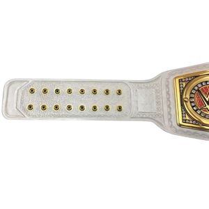 Ceinture de championnat universel WWE en cuir blanc avec design or et rouge, qualité supérieure, ceinture de lutte pour les fans et les collectionneurs - Product Image 5