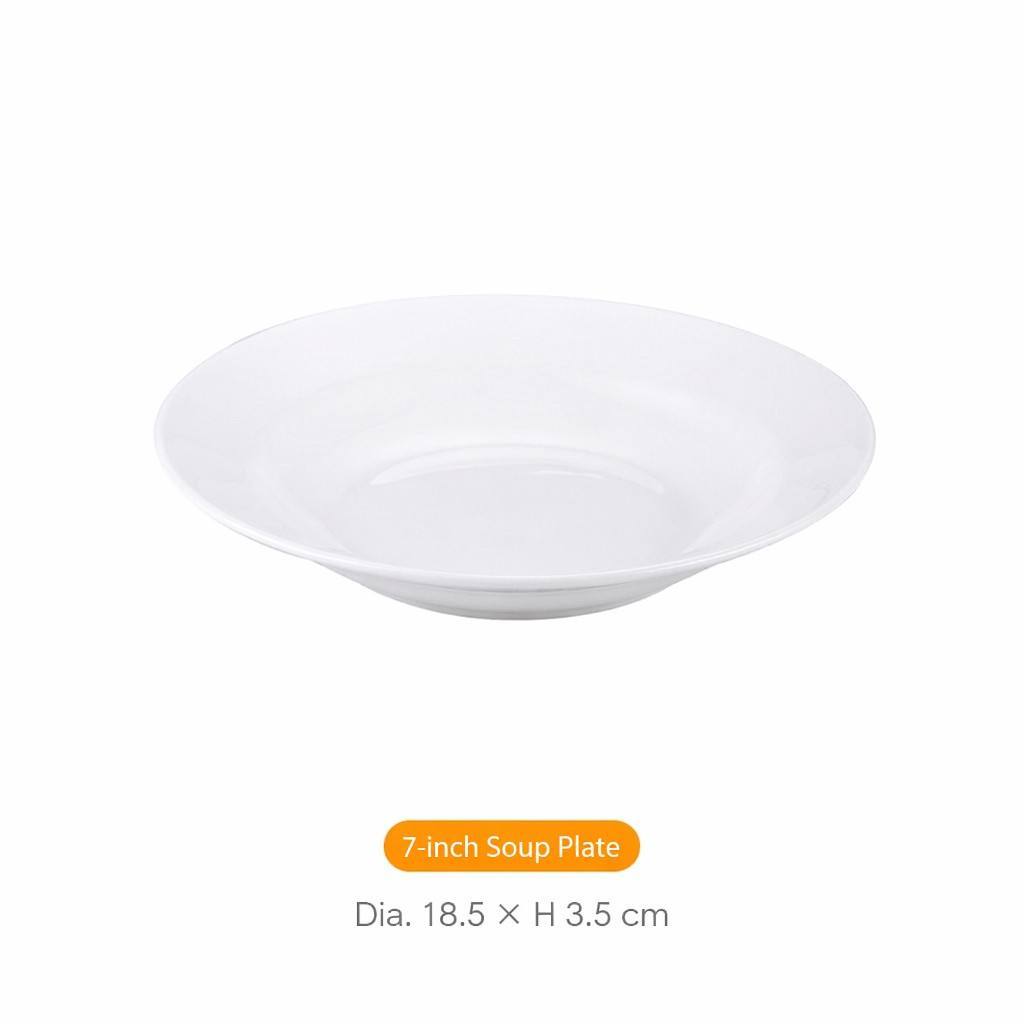 7 inch white deep Plate