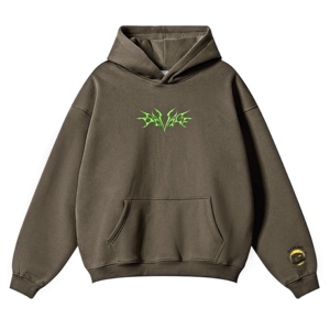 Sudadera con Capucha Oversize Unisex Fly Fit Intl, 100% Algodón French Terry, Logotipo Frontal, Bolsillo Sólido, Estilo Casual Urbano para Otoño - Product Image 5
