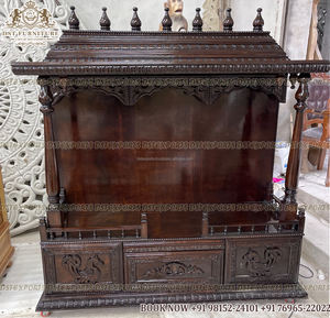 Customize Traditional Design Hindu <b>Temple</b> for <b>Home</b> Newly Designed Sagwan Wood Pooja Mandir South Indian Solid Teak Wood Mandir - Product Image 5