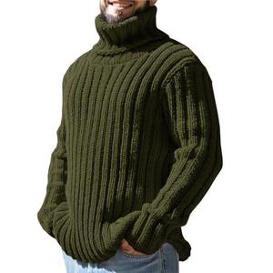 Cable Knit Turtleneck <b>Sweater</b> Full Sleeve Geometric Pattern <b>Pullover</b> Winter Wear <b>Pullover</b> <b>Sweater</b> - Product Image 4