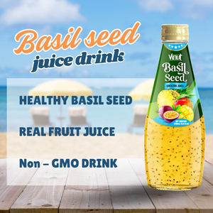 Basil seed drink Cocktail flavor 290ml OEM ODM Private Label Wholesale Beverage Manufacturer - Product Image 4
