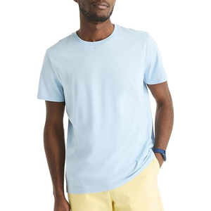 Low MOQ Regular Fit Short Sleeve O-Neck T-<b>Shirt</b> Solid Color 100% Cotton Jersey Knitted Casual Wear Blank Design - Product Image 4