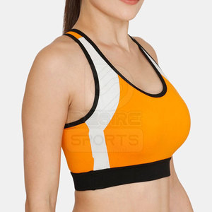 Soutien-gorge de sport léger et respirant pour femme avec logo frontal et design en maille, idéal pour le quotidien et la mode - Product Image 4