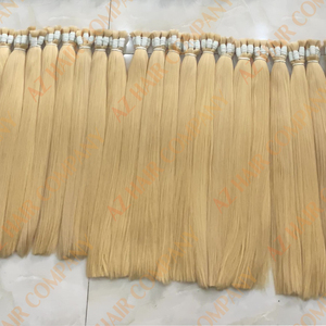 Extensions de cheveux humains péruviens bruts, cuticule vierge non transformée, cheveux blonds russes intacts, vente en gros, prix vendeur - Product Image 6