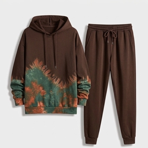 Conjunto de Sudadera con Capucha de Alta Calidad Unisex, 430 GSM, Grueso, 2 Piezas, con Logotipo Personalizado, Sudadera con Capucha y Pantalones Deportivos para Hombre, Chándal Informal - Product Image 5