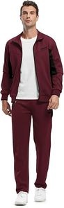 Conjunto Deportivo de Invierno para Hombre, Cortavientos, Chaqueta con Cierre Completo, Pantalones Deportivos de Forro Polar, Bolsillos Laterales, Logotipo Personalizado para Equipos - Product Image 3