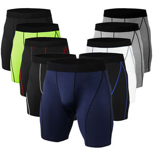 Shorts de compression personnalisés pour hommes, pour le yoga, la gym, en polyester et élasthanne, séchage rapide - Product Image 5