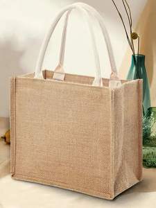 Bolsas de yute ecológicas para compras, reutilizables, hechas a mano, de fibra natural, elegantes y duraderas, accesorio de moda sostenible. - Product Image 5