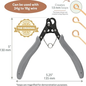 Pince à boucles One Step Looper originale – Créez et ajustez des boucles cohérentes de 1,5 mm pour la fabrication de bijoux |   Outil professionnel pour la pose de perles - Product Image 4