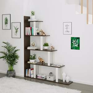 Estantería de Madera Sintética Wolabey, Estilo Escalera, con Estantes para Decoración y Exhibición - Product Image 1