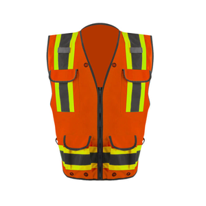 Chalecos de Trabajo de Seguridad Industrial Personalizados para Hombre, Chaleco de Trabajo de Alta Visibilidad para Construcción con Cintas Reflectantes a Precio de Mayoreo - Product Image 4
