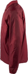 Men's Red Windproof Casual Shirt Jacket With Turn-down Collar And Button Closure Autumn Wear - Product Image 3