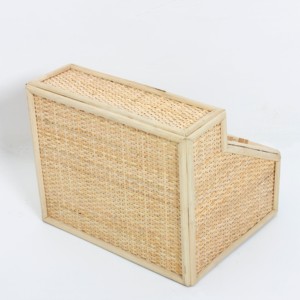 Premium quality sustainable rattan play cashier toy handwoven mini cash register role-play toys - Product Image 6