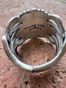 Handcrafted Sonoran Mountain <b>Turquoise</b> <b>Ring</b> Sterling Silver Southwestern Boho Statement Jewelry Artisan Gemstone Gift for Her - Product Image 3