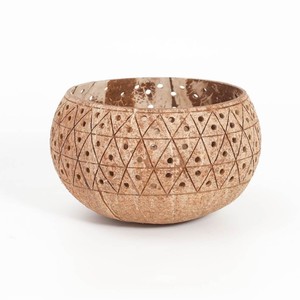 Tealight candle <b>holder</b> natural coconut shell <b>tea</b> <b>light</b> <b>holders</b> for hanging & tabletop decor ornament - Product Image 4